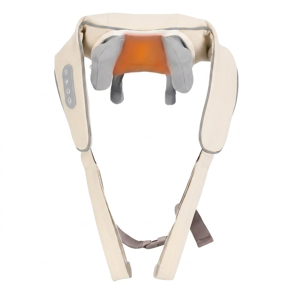 Masajeador Cervical y de Hombros Pro – Sistema de Masaje Shiatsu 3D y Descompresión Neuromuscular