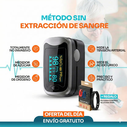 [GlucoCare™] Medición y gestión 3 en 1 de glucosa, colesterol y presión arterial
