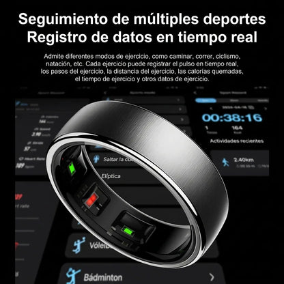 Uhoofit R10 Smart Ring™ — Monitoreo Inteligente de Salud y Actividad 24/7